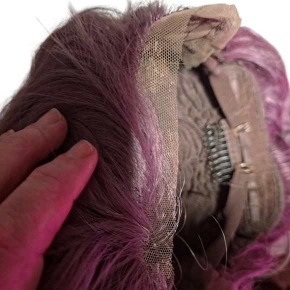 Lilac Lavender Lace Front Wig | 28” Straight | Swiss Lace Rumi Kpop Demon Hunter - Picture 11 of 16